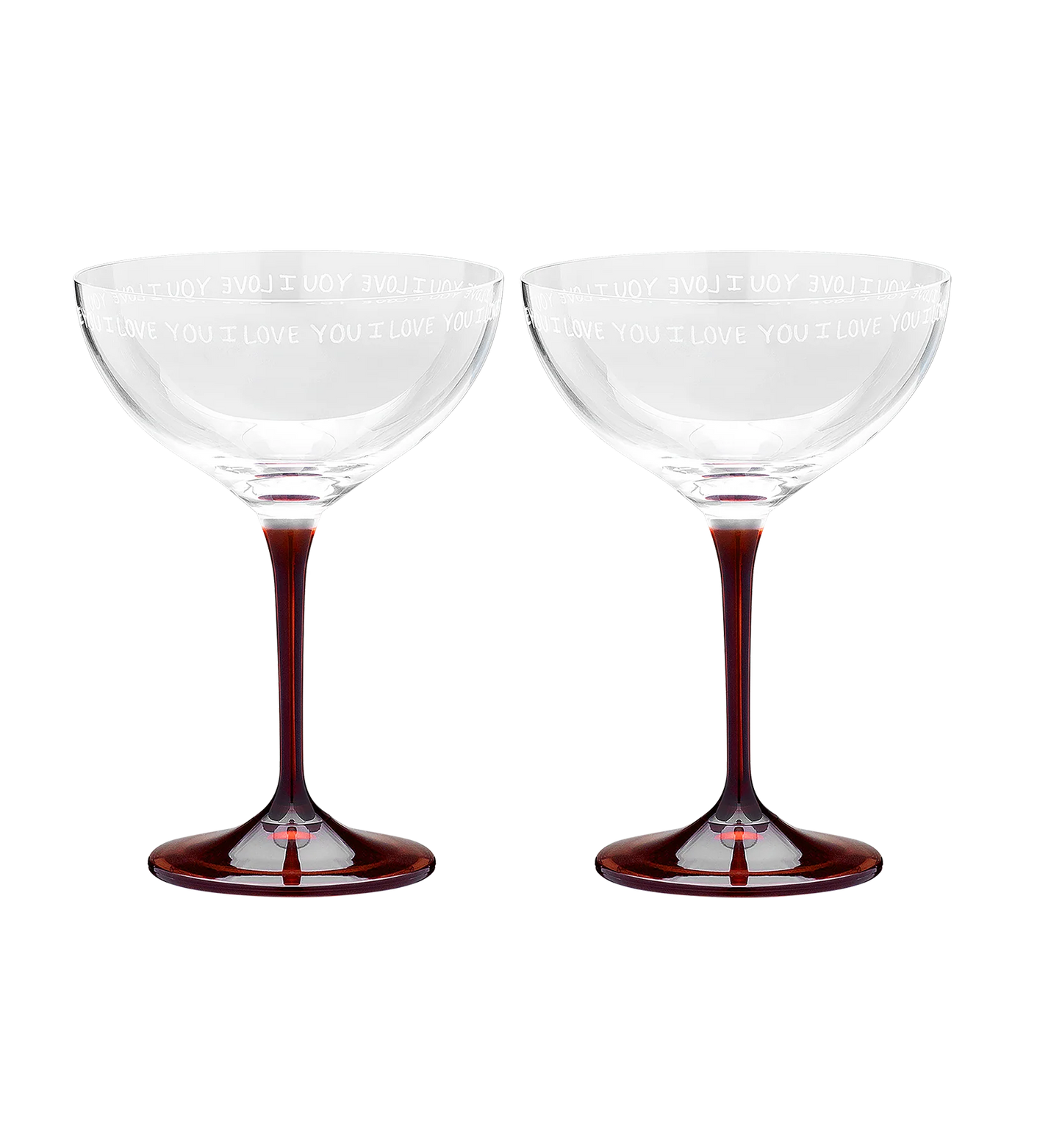 Anna + Nina – I Love You Champagne Glass Set (2 stuks)