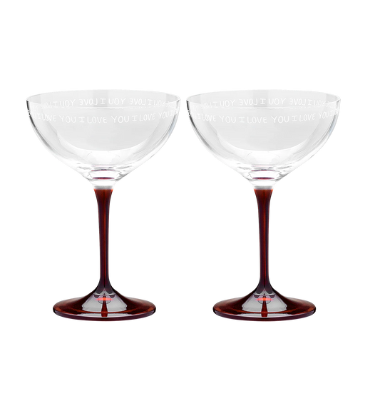 Anna + Nina – I Love You Champagne Glass Set (2 stuks)