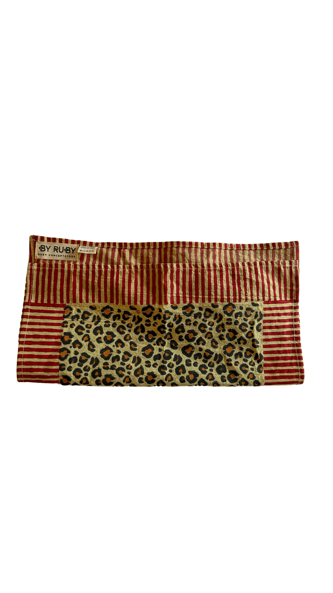 Servetten blockprint Leopard set van 2