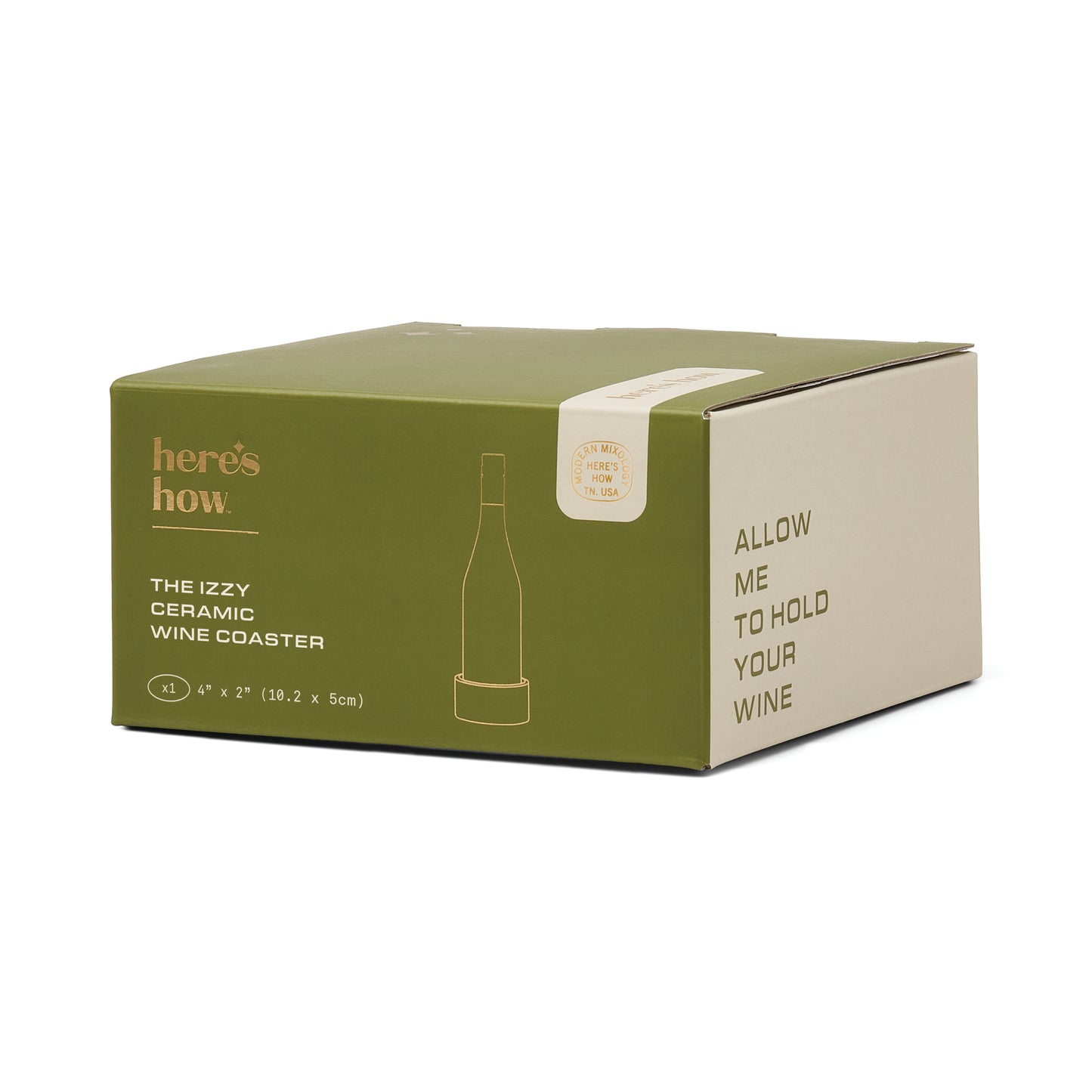 Izzy wine coaster - groen