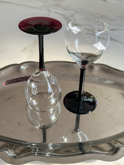 Vintage Luminarc Amethyst Wijnglazen – Set van 2 - Ruby Conceptstore 