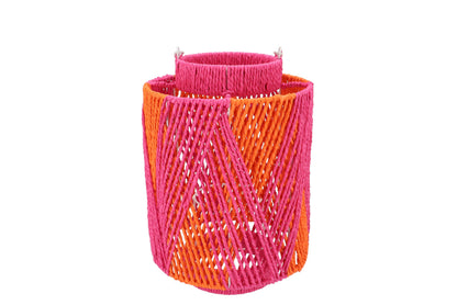 Lantaarn oranje roze (2 maten) - Ruby Conceptstore 