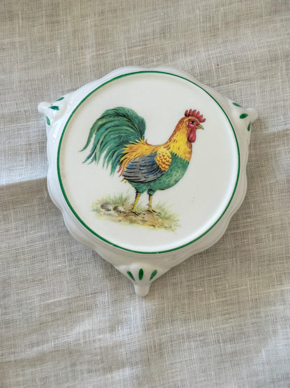 Vintage Engels Porseleinen Schaaltje met Haan – Fine Bone China - Ruby Conceptstore 