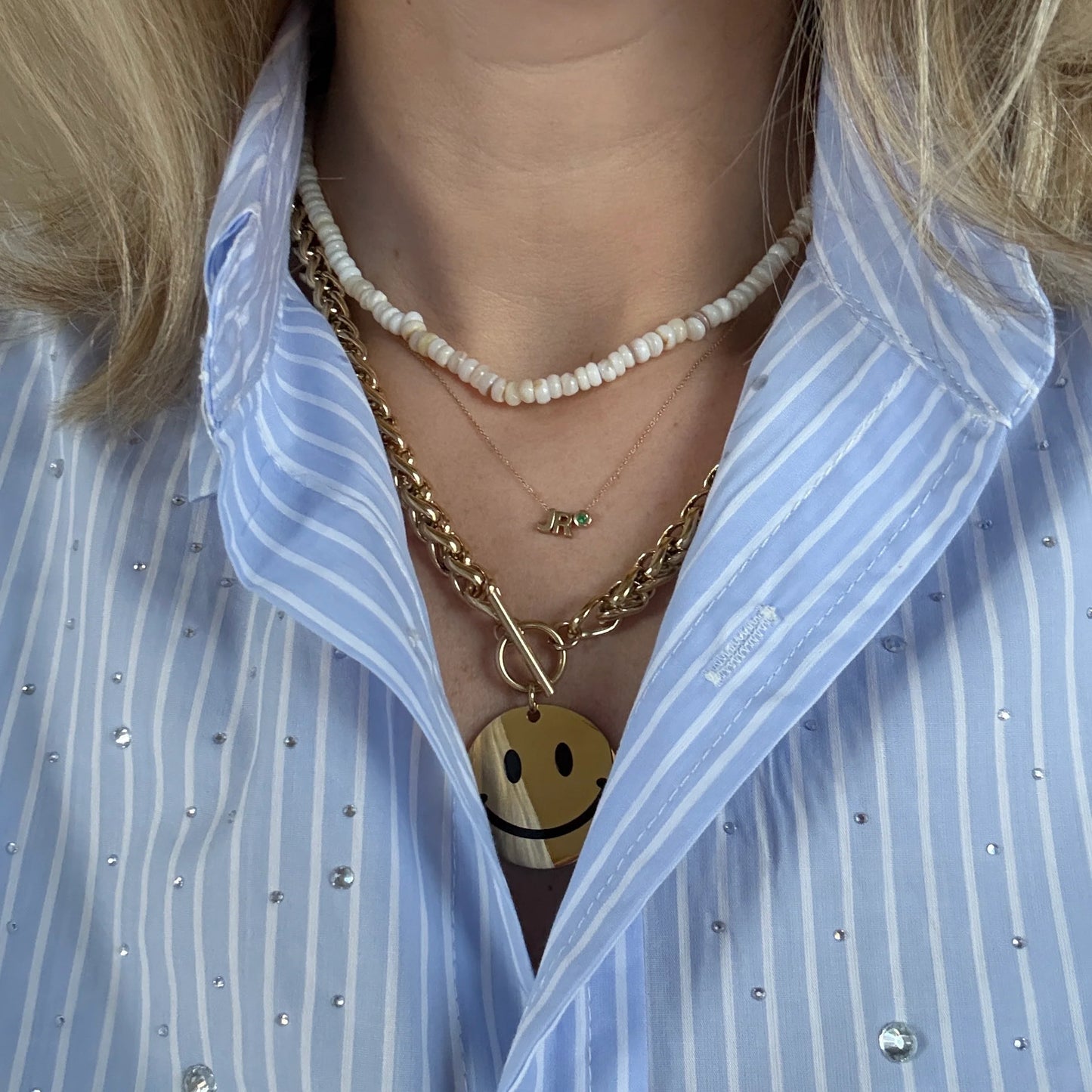 SMILEY NECKLACE GOLD