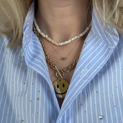 SMILEY NECKLACE GOLD