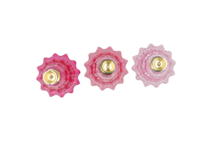 Kandelaar kerstboom roze 16 cm