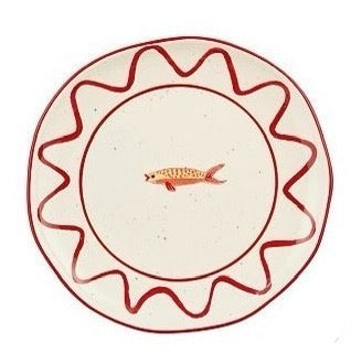 PRE ORDER - Dinerbord 26,5 met vis rood