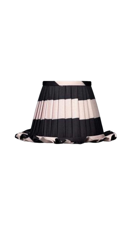 Simone – Gestreepte lampenkap met rucherand (los verkrijgbaar) - Ruby Conceptstore 