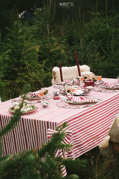Maison Dinette - Placemats Noëline Burgundy (set van 2)