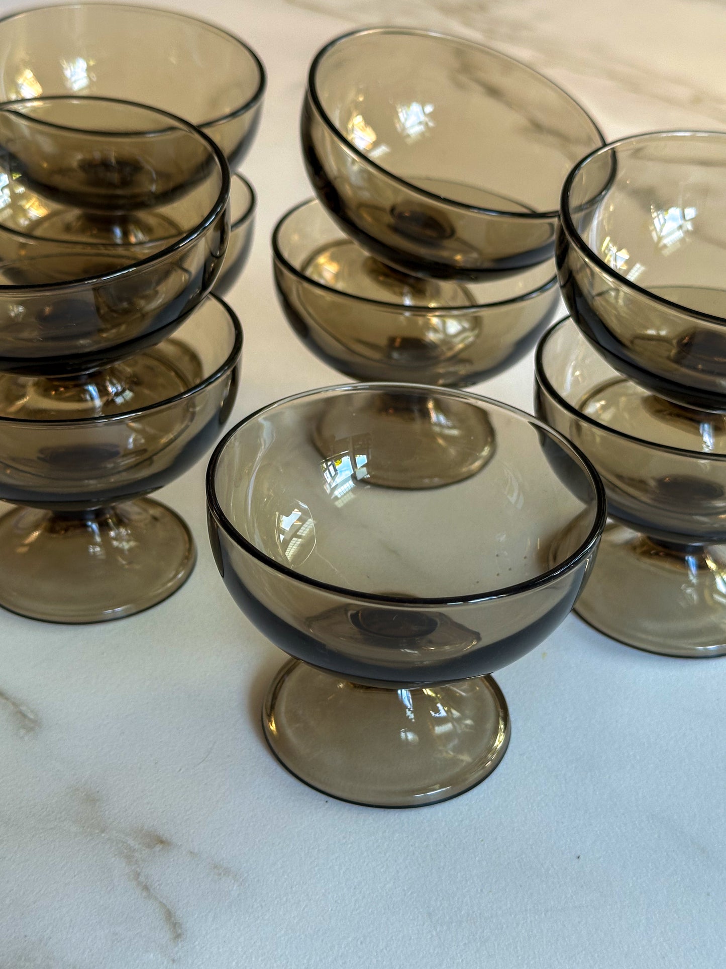 Vintage Coupe Glas – Rookglas – Arcoroc Frankrijk