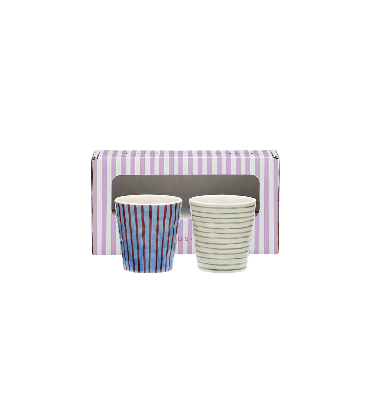 Anna + Nina - Stripe Affair Coffee Cup Set of 2