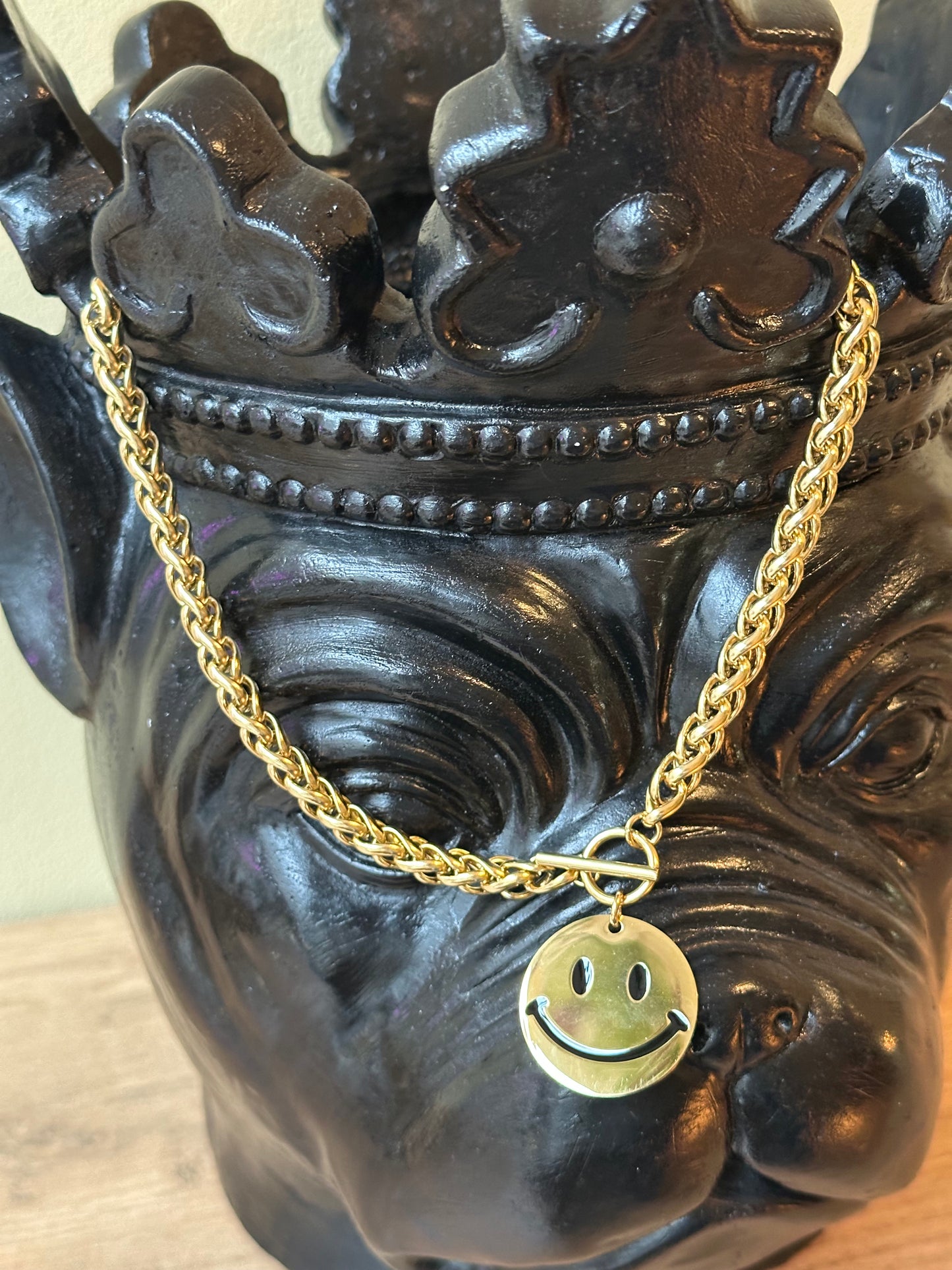 SMILEY NECKLACE GOLD