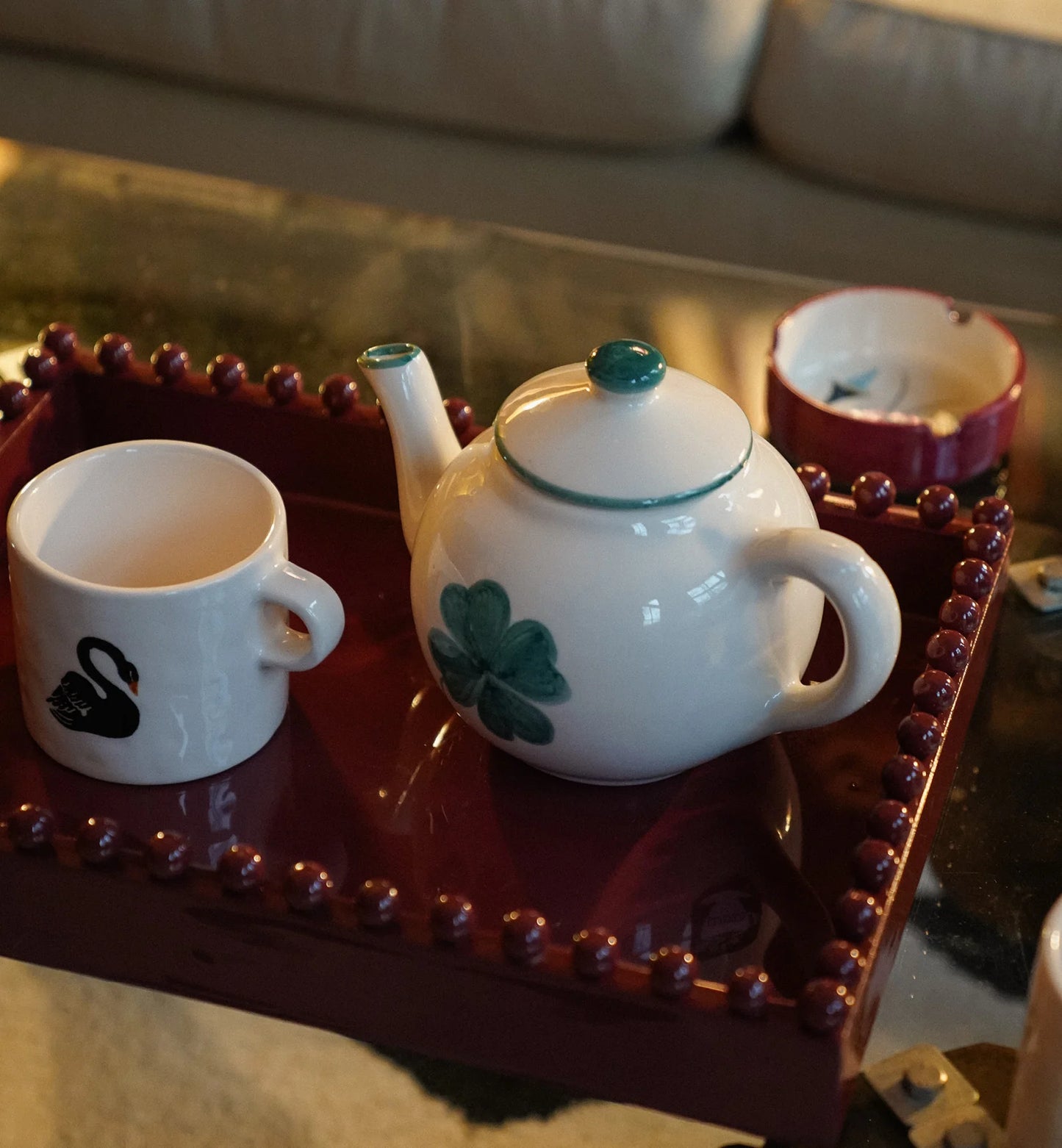 Anna + Nina – Burgundy Dienblad Lucy