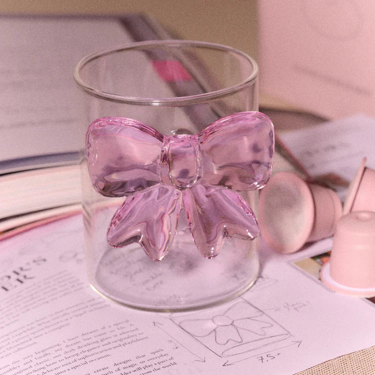 Lepelclub bow tumbler - Stijlvol glas met strik