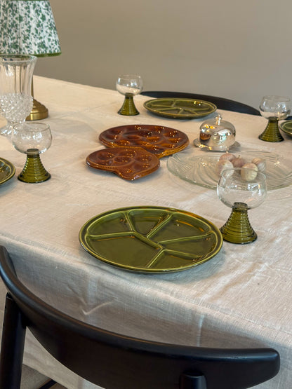 Vintage bistro borden groen set van 6 - Ruby Conceptstore 