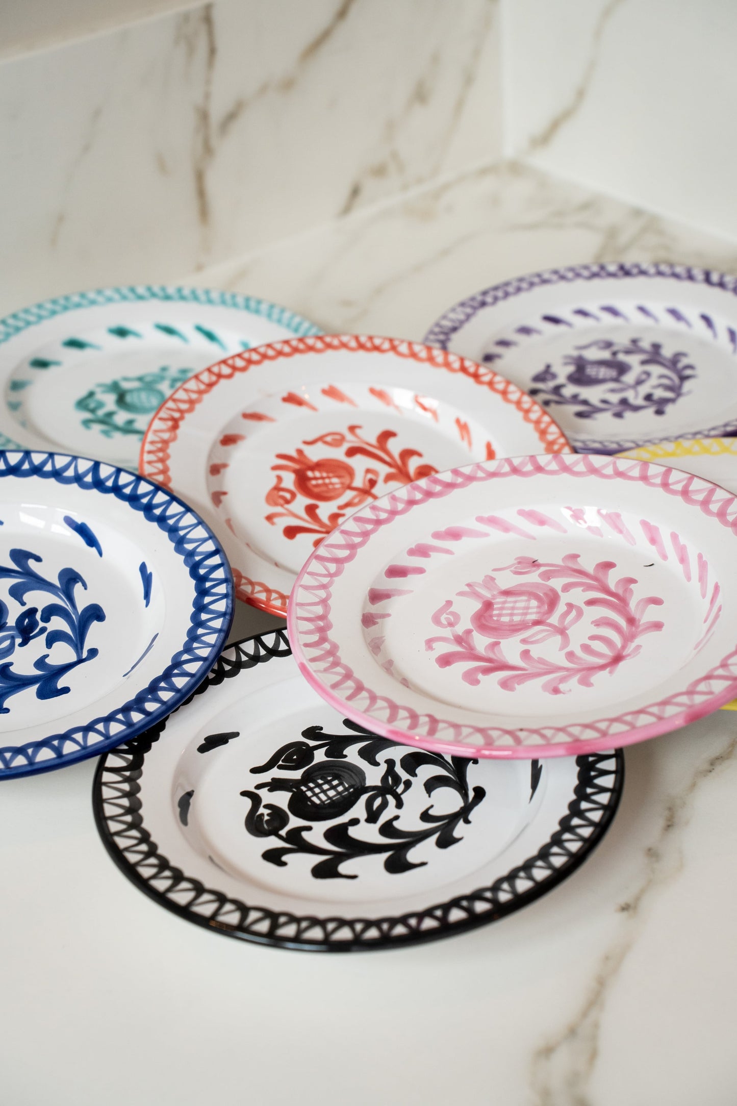 Bord 20 cm Granada zwart | Rubia Cerámica