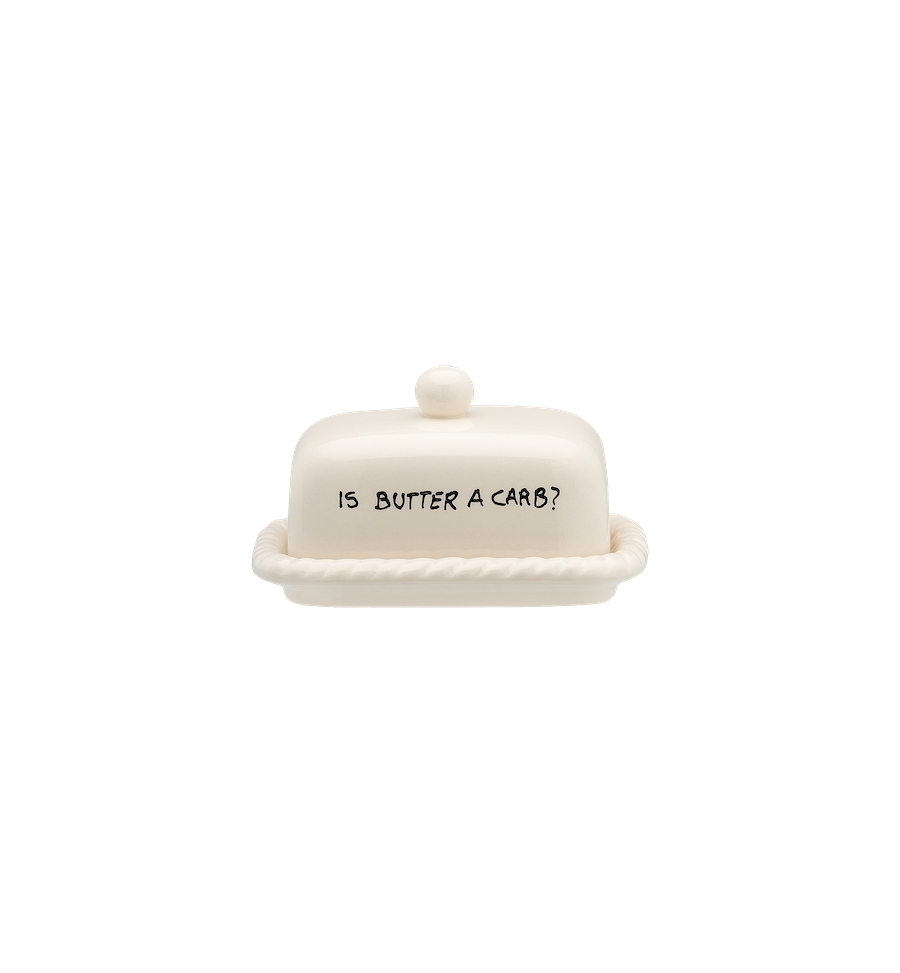 Anna + Nina - Is Butter a Carb Butter Dish botervloot - Ruby Conceptstore 
