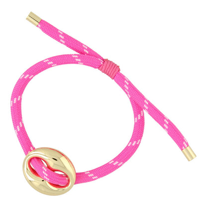 Bean Bracelet Gold – Verstelbare touwarmband met gouden bean
