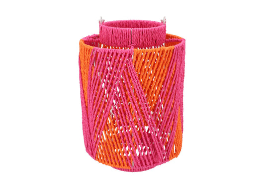 Lantaarn oranje roze (2 maten) - Ruby Conceptstore 