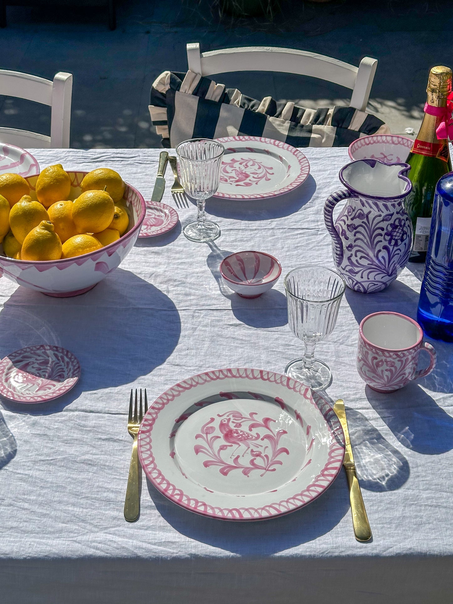 Spaanse Serveerschaal 27 cm Granada Roze | Rubia Cerámica