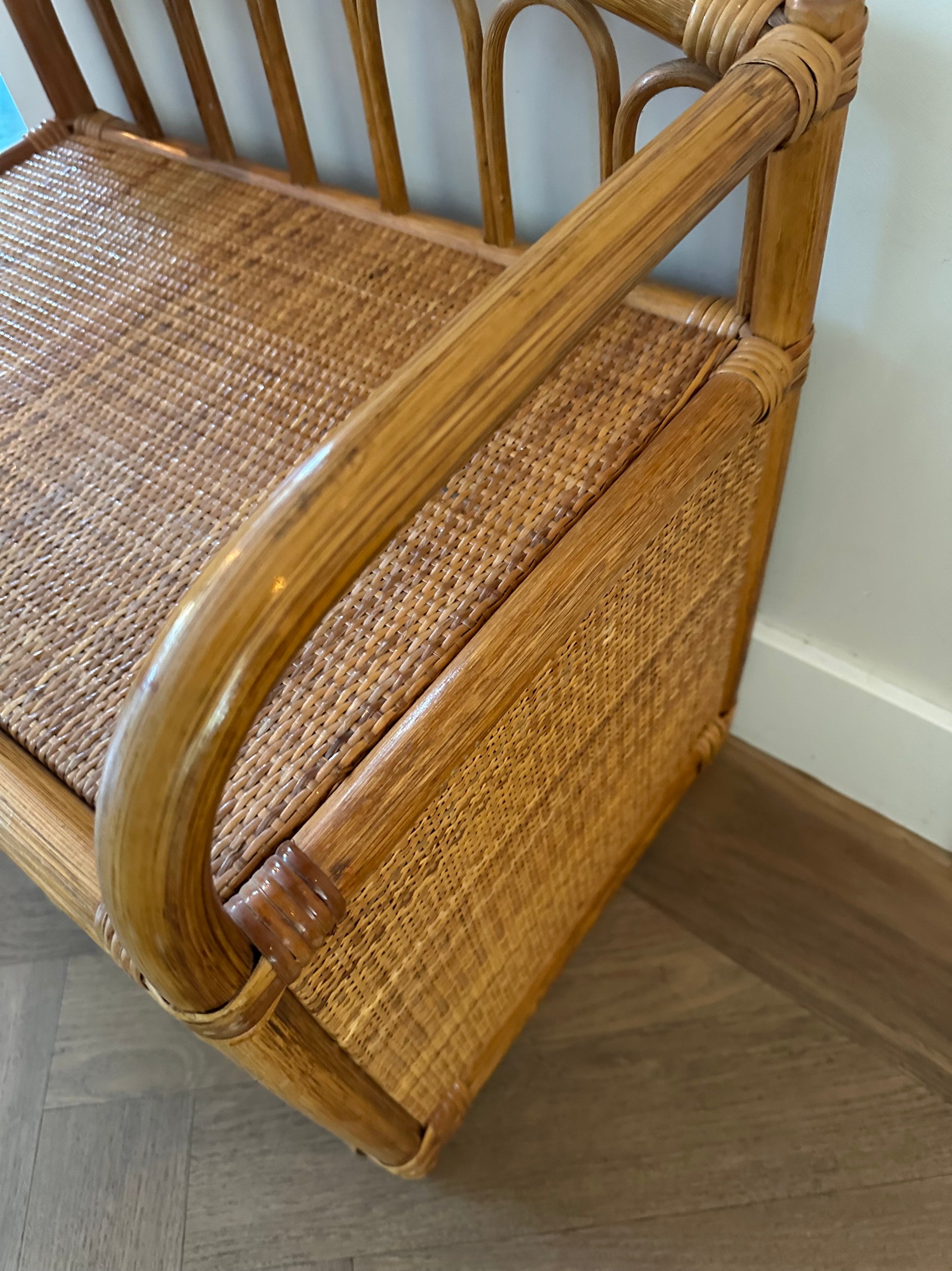 Vintage rotan ladekastje met 2 laden – bohemian chic | Club Suzette - Ruby Conceptstore 