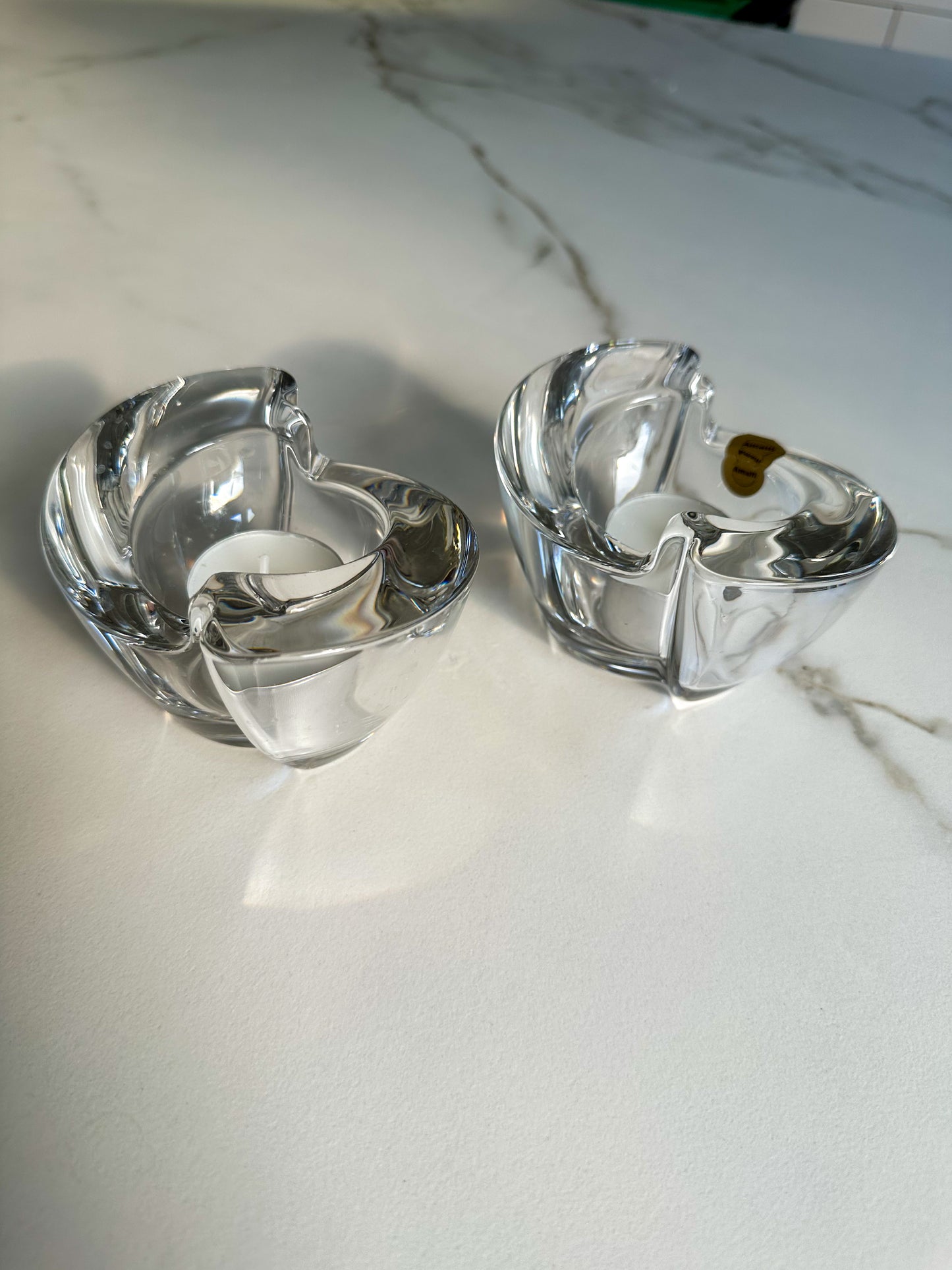 Vintage kristallen waxinelichthouder Amalfi – 24% loodkristal – Italië - Ruby Conceptstore 