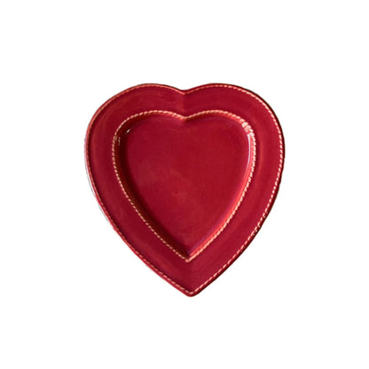 Bord hart Rouge cendré