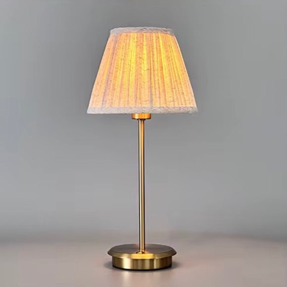 Belleville – Oplaadbare hoge tafellamp met linnen kap