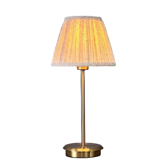 Belleville – Oplaadbare hoge tafellamp met linnen kap