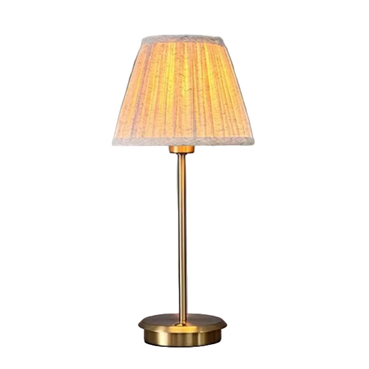 Belleville – Oplaadbare hoge tafellamp met linnen kap