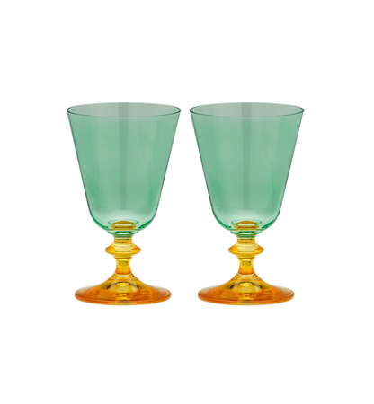 Anna + Nina - Arancia Short Wine Glass Set of 2 - Ruby Conceptstore 