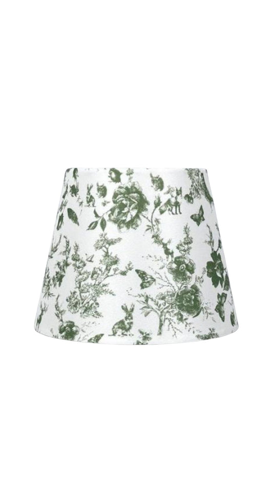 Anaïs – Groene toile de jouy lampenkap (los verkrijgbaar)