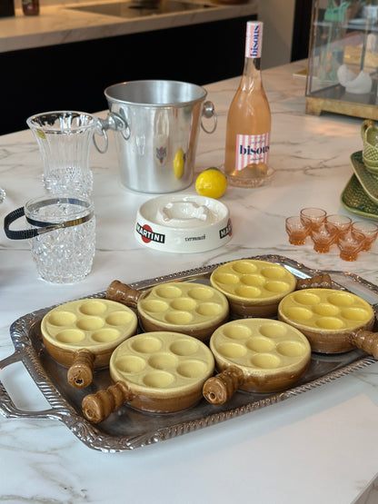 Vintage escargot schaaltjes – keramiek – Made in France (set van 2) - Ruby Conceptstore 
