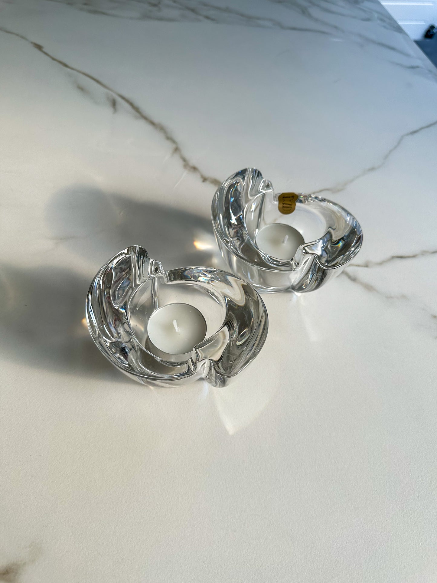 Vintage kristallen waxinelichthouder Amalfi – 24% loodkristal – Italië - Ruby Conceptstore 