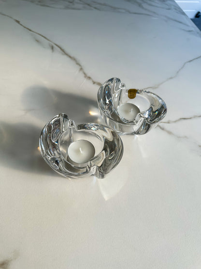Vintage kristallen waxinelichthouder Amalfi – 24% loodkristal – Italië - Ruby Conceptstore 