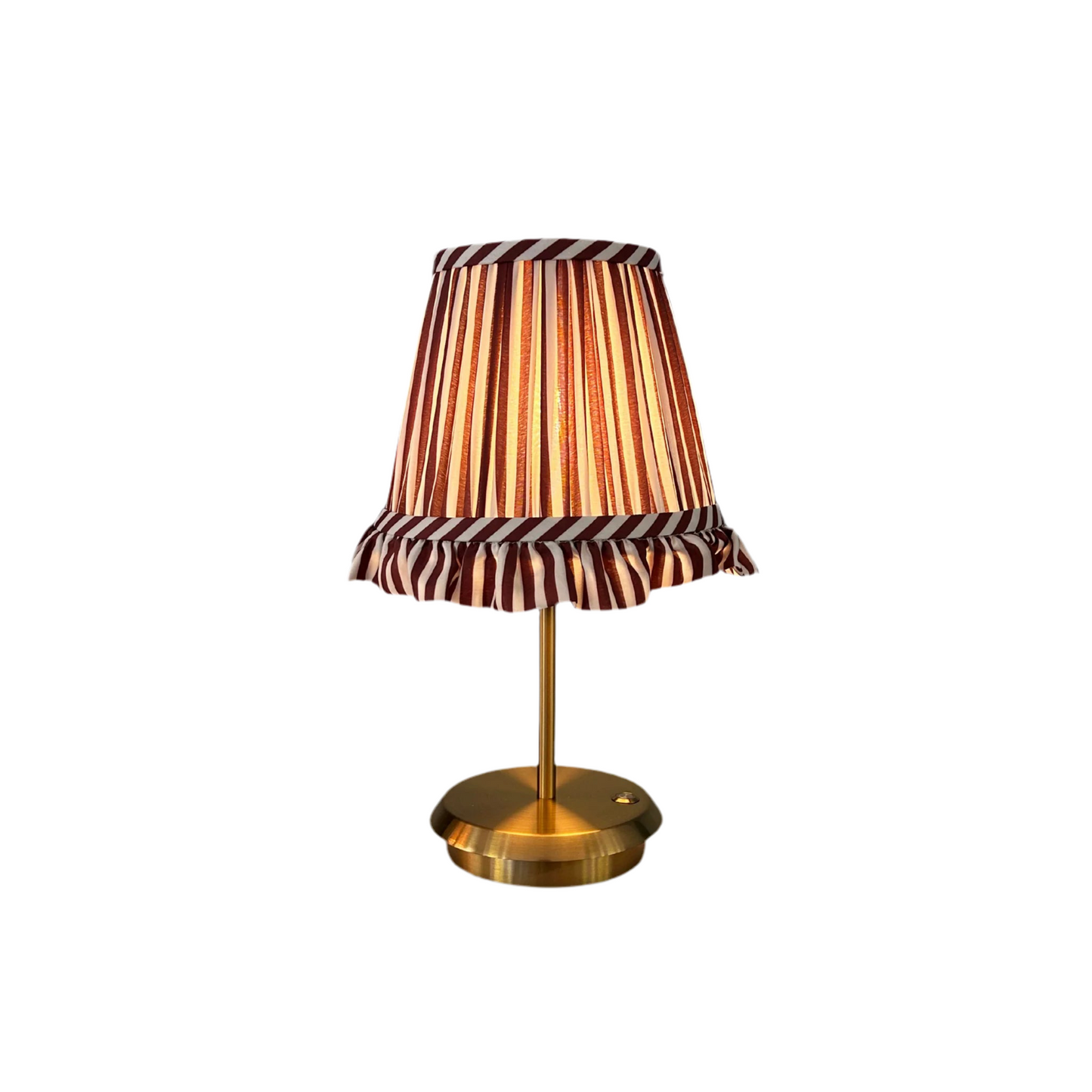 Marais – Draadloze tafellamp met gestreepte kap