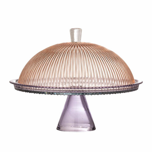 Glazen taartplateau met stolp – tijdloos design