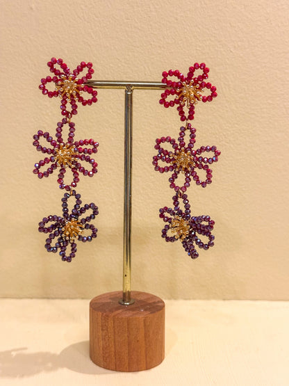 Oorbellen bloem feest