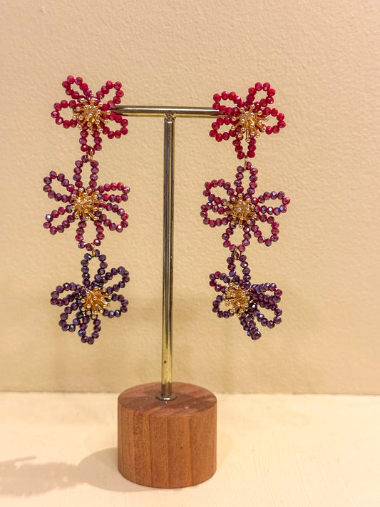 Oorbellen bloem feest