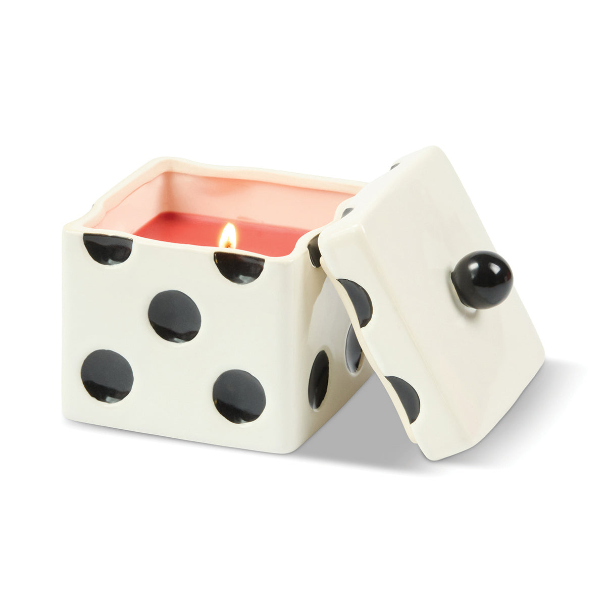 Paddywax geurkaars dobbelsteen rood