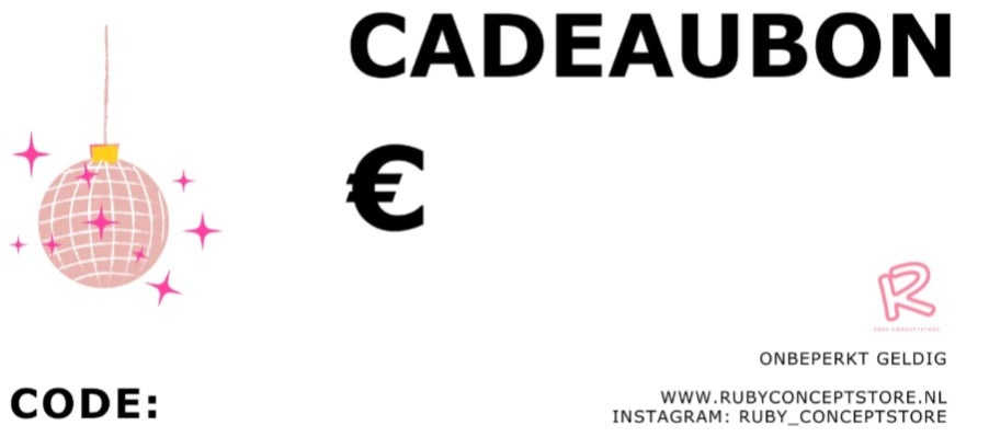 Cadeaubon - RUBY Conceptstore 