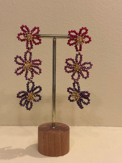 Oorbellen bloem feest