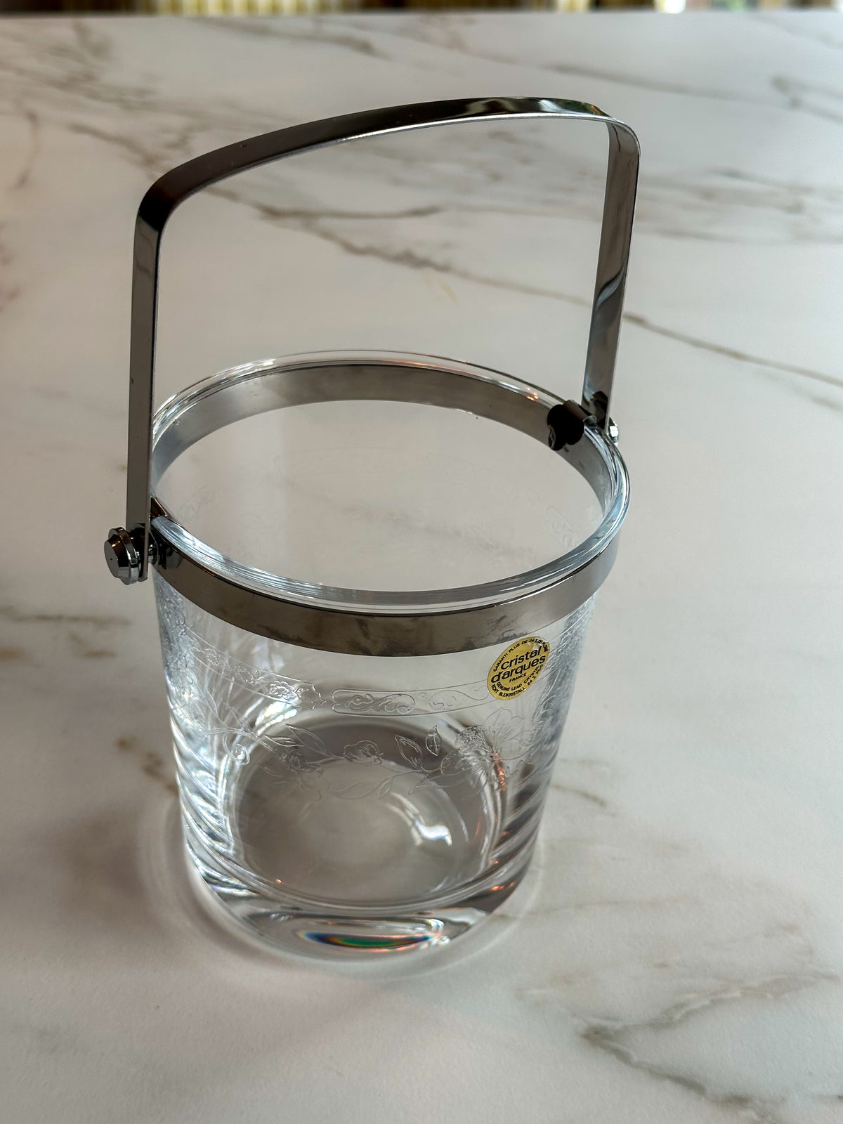 Vintage Cristal d’Arques ijsemmer glas