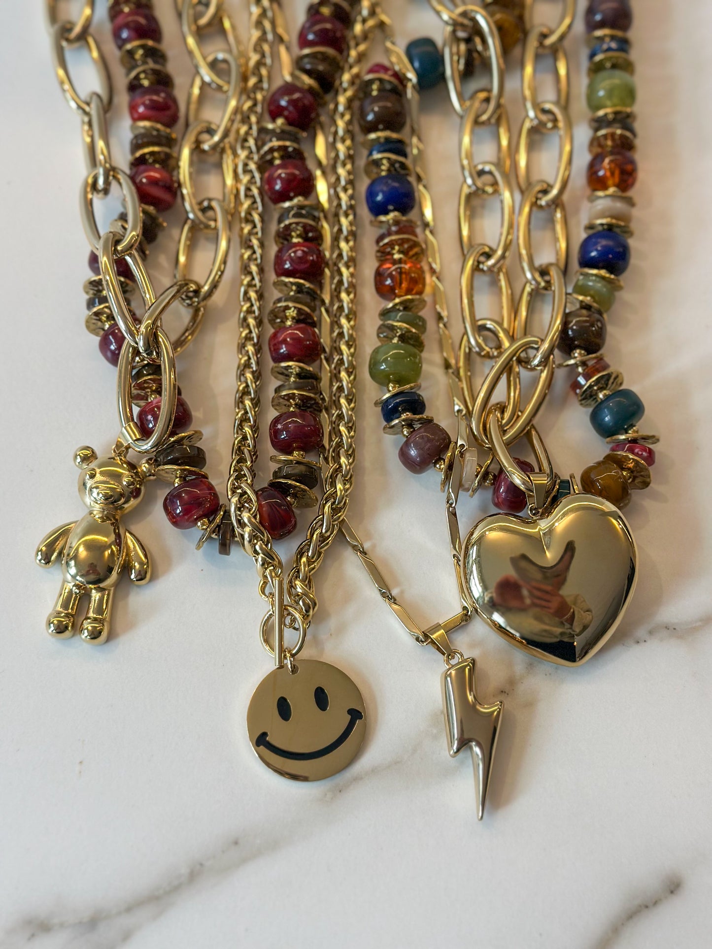 SMILEY NECKLACE GOLD