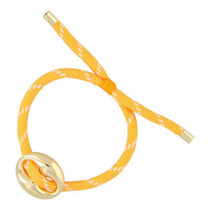 Bean Bracelet Gold – Verstelbare touwarmband met gouden bean