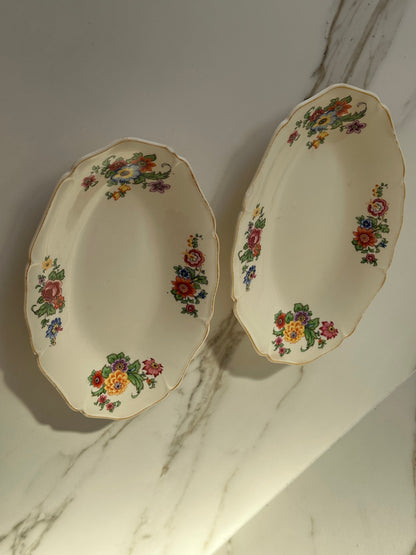 Vintage Maastricht Serveerschaal - Floral - Ruby Conceptstore 