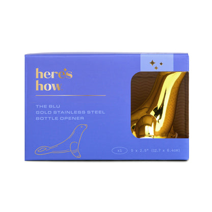 The Blu Seal gouden flesopener