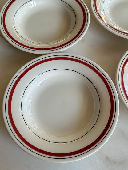 Vintage Churchill diepe borden set van 4 – bordeaux bistro servies England - Ruby Conceptstore 