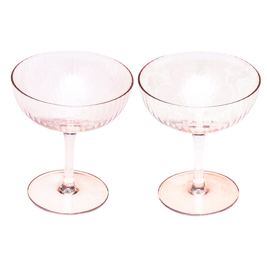 Vondels - Champagne glazen Roze set van 2