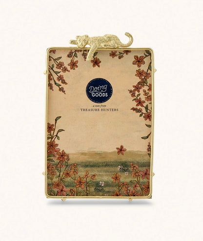 Jenna Leopard Frame Large – handgemaakte fotolijst met leopard print van Doing Goods - Ruby Conceptstore 